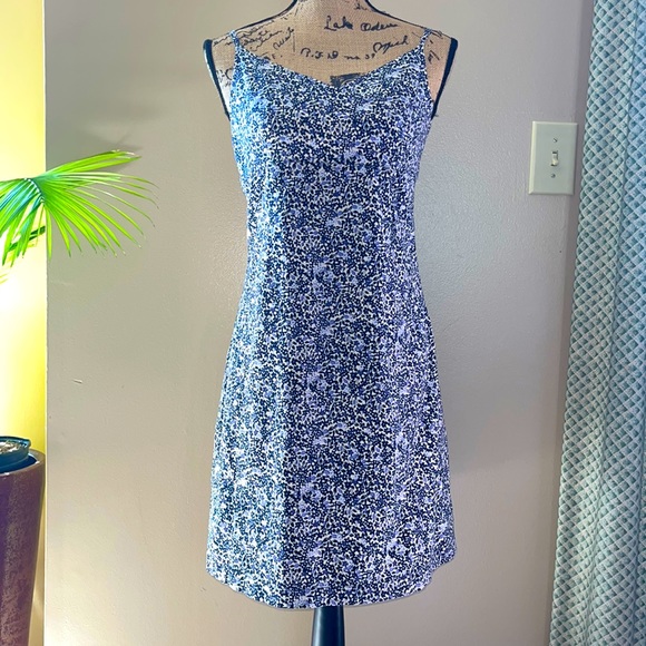 Vintage Y2K Spaghetti Strap Floral Dress - Picture 1 of 11
